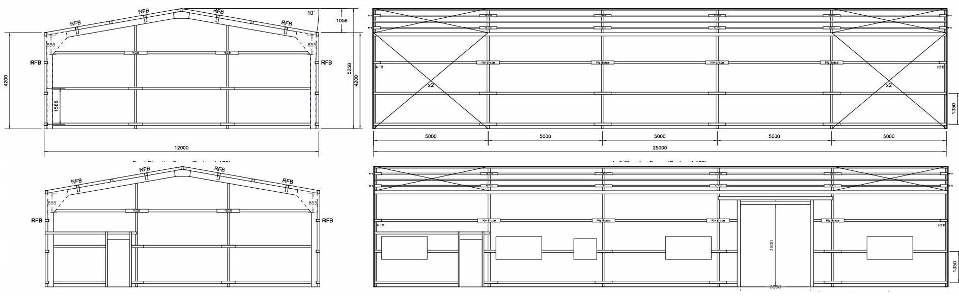 Small Business Unit - 12m x 25m x 4.2m to eaves - Image 4
